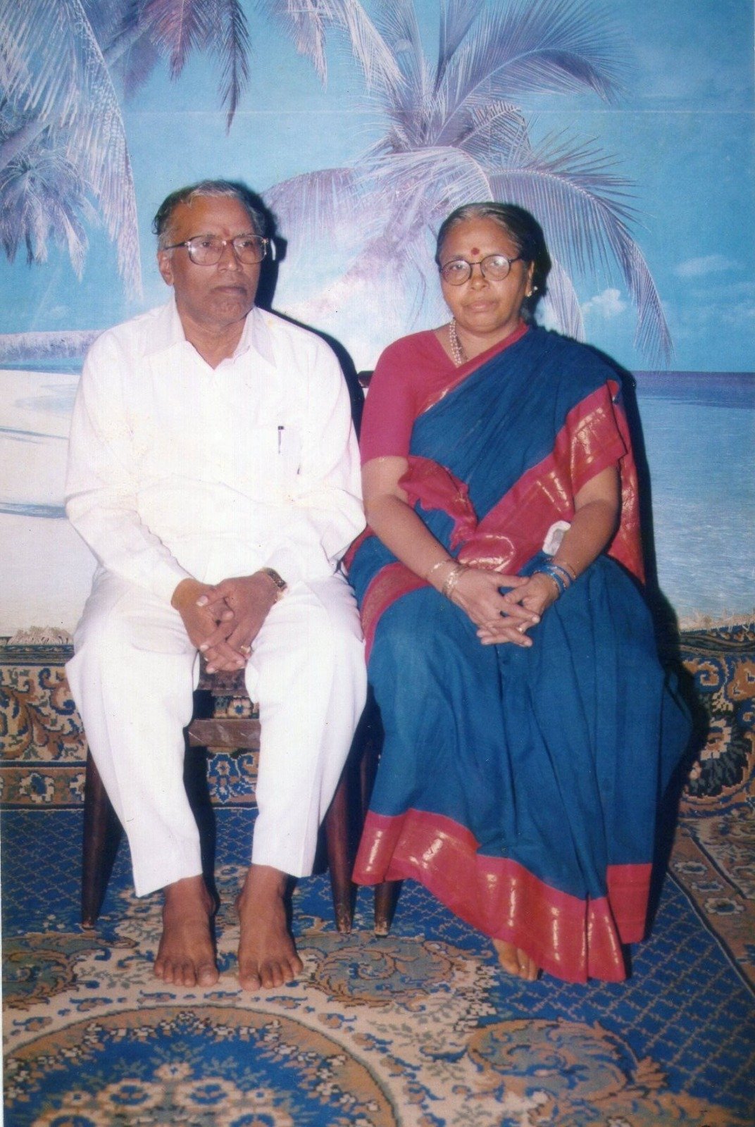 Dr. K. S. Sastry with his wife, Smt. Rama Lakshmi