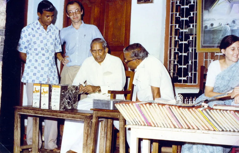 Dr. K. S. Sastry with Master E.K.