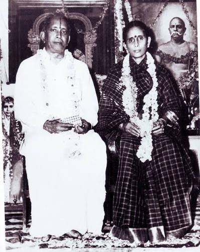 Master E.K. with his wife, Smt. Appamma